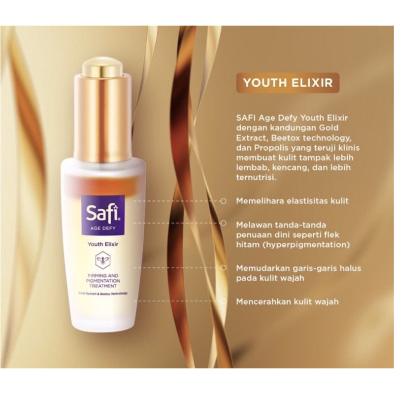 Safi age defy youth elixir 29 gram ( mencerahkan &amp; meremajakan kulit )