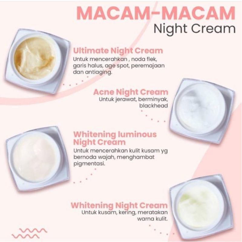 MS GLOW NIGHT CREAM | CREAM MALAM MS GLOW