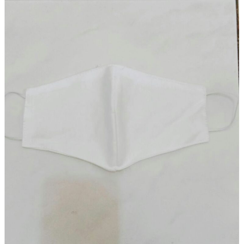 Masker Kain Full Cotton 2 Ply Lapisan Luar dan Dalam Cotton
