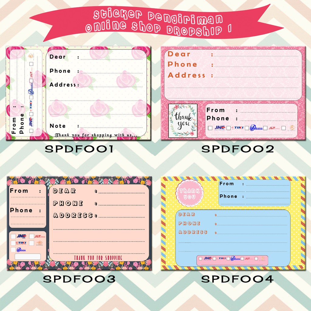 

STICKER PENGIRIMAN ONLINE SHOP DROPSHIP