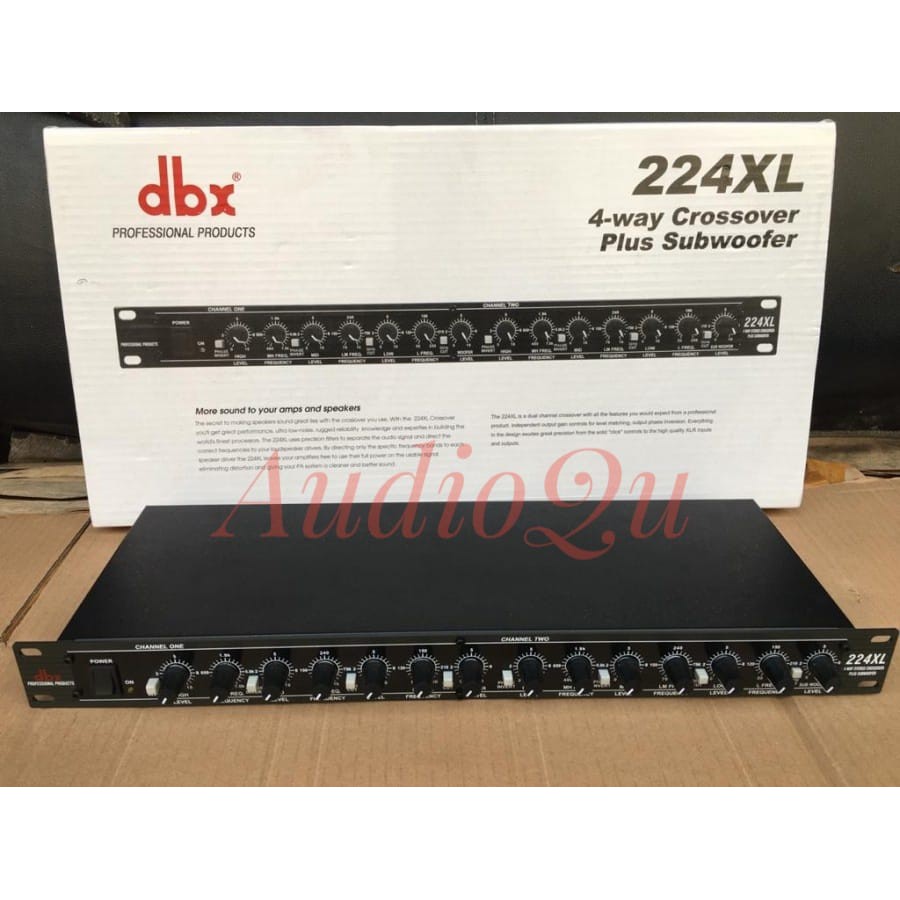 Crossover DBX 224XL/ DBX 224 XL 224 XL 4Way Plus Subwoofer