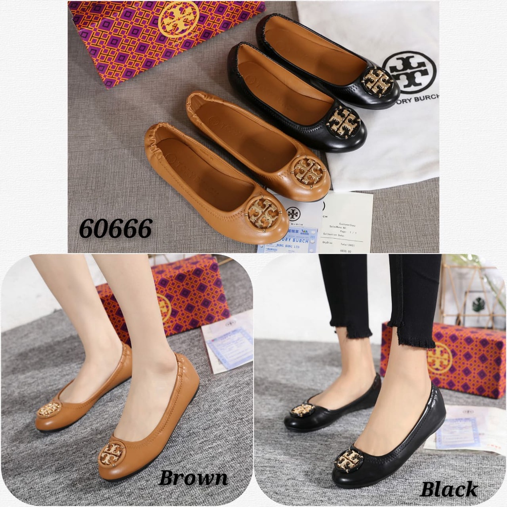 Flat Shoes TB Classic logo| Kode 60666 MURAH