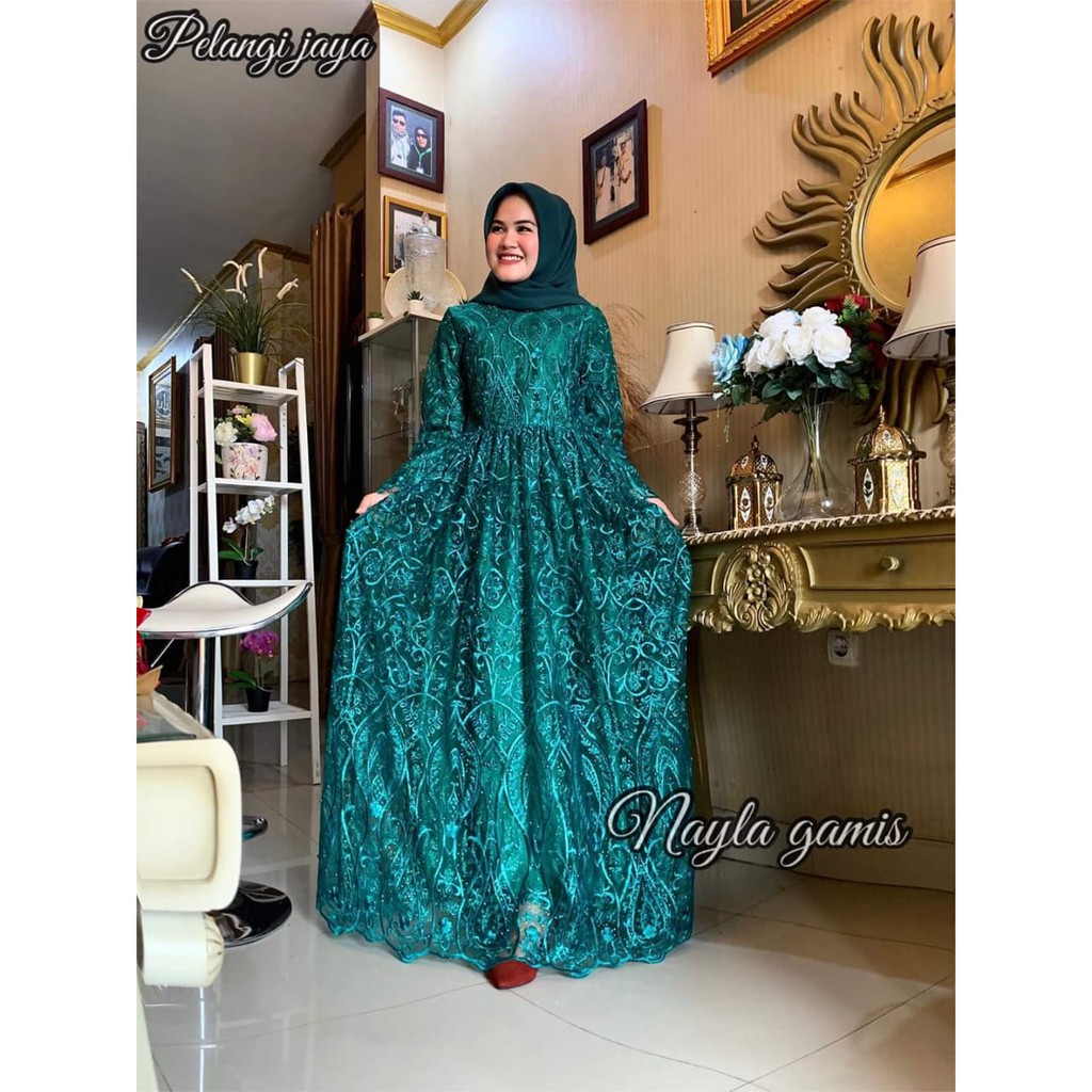 Aneka Pilihan Gamis Nayla Tulle