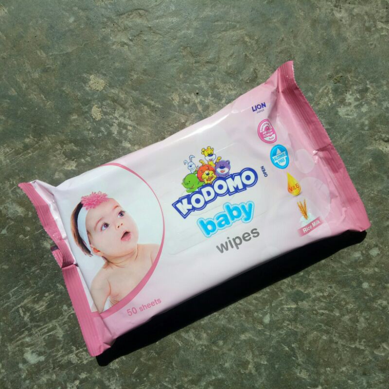 KODOMO BABY WIPES 50 sheet