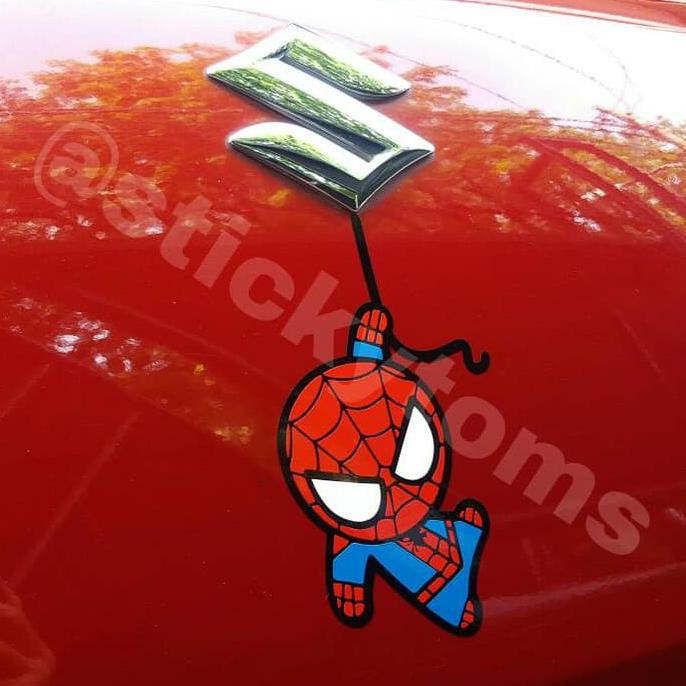 

stiker Chibi Spiderman Imut-imut lucu gelantungan