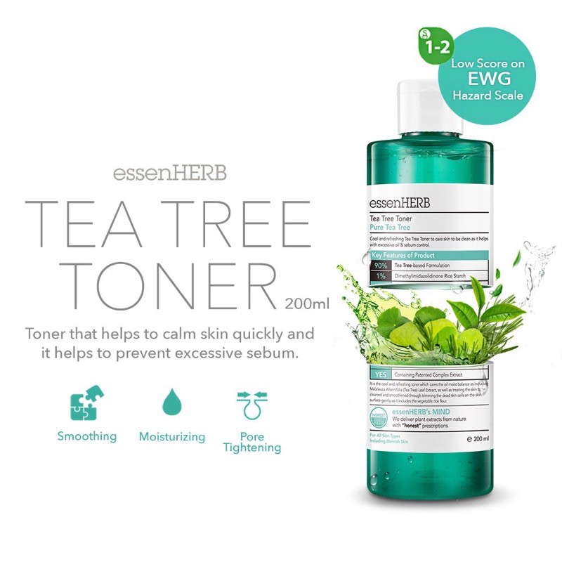 (BPOM) ESSENHERB ALL PRODUCT / ESSENHERB Tea Tree / ESSENHERB Bulgarian Rose / ESSENHERB Blacktea Peeling