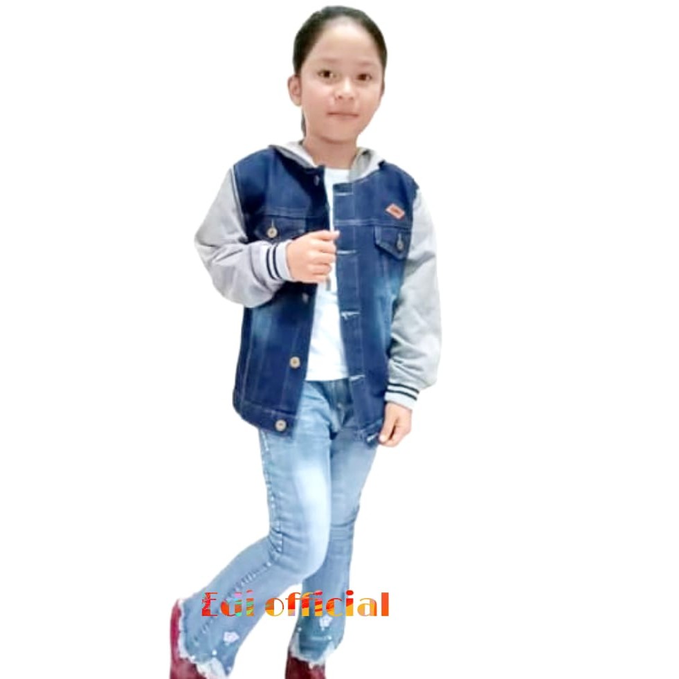 Jaket Anak Laki-Laki-Jaket Jeans Denim Usia 4  s/d 12 Tahun