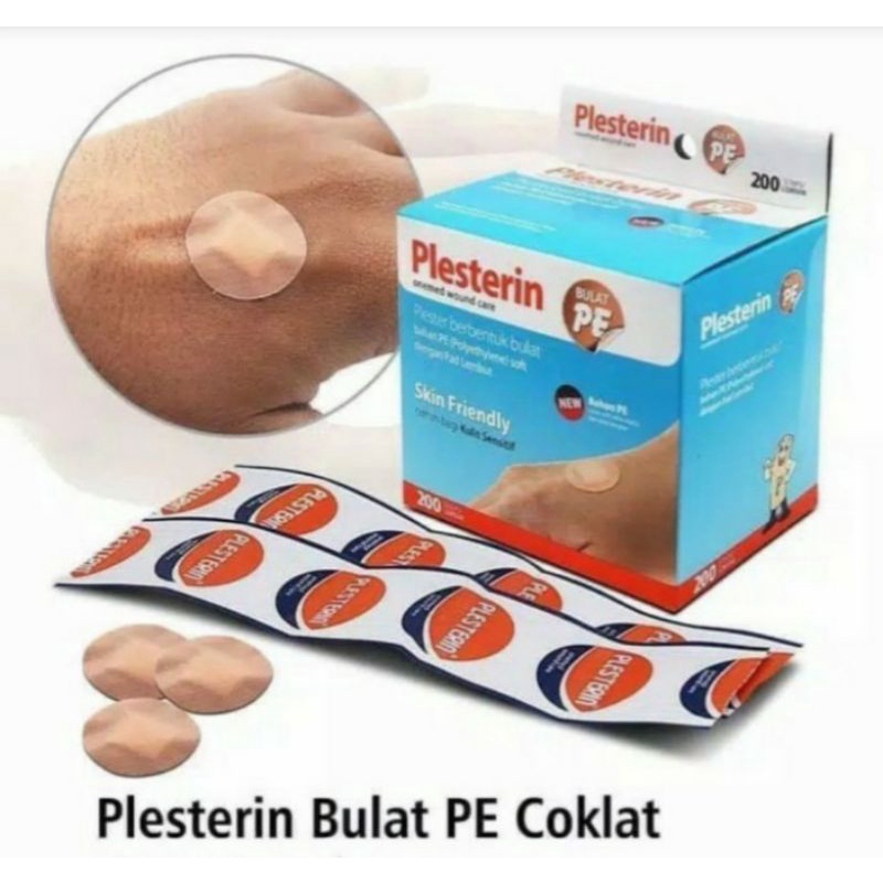 plesterin plester bulat onemed / plester bulat coklat / plester bulat transparan