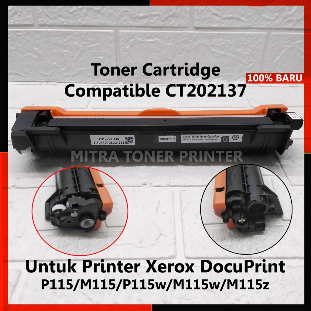 Toner cartrdge Compatible untuk printer Fuji Xerox DocuPrint  P115/M115/P115w /M115z CT202137