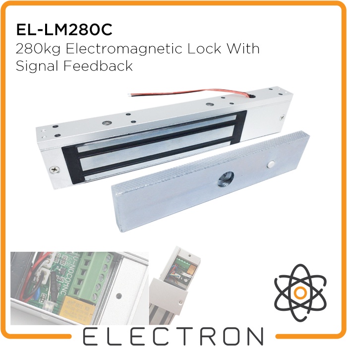 EL-LM280C 280kg Electric Magnetic Lock Door Feedback Access Control EM