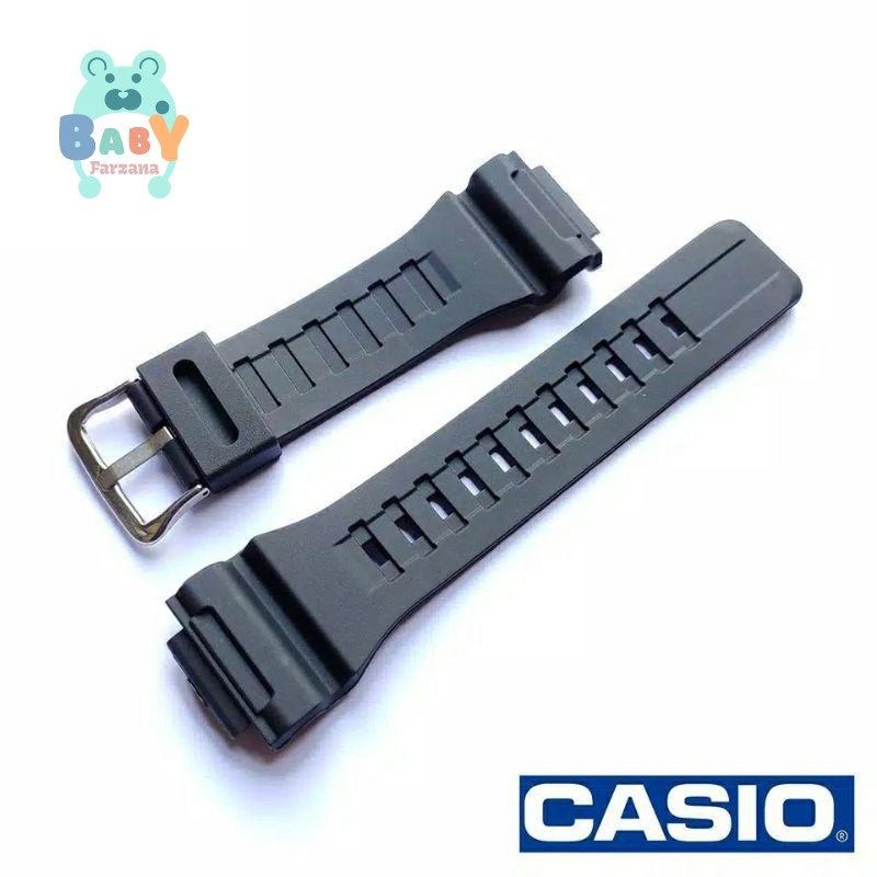 TALI JAM TANGAN CASIO AEQ-110W AEQ110W AEQ 110W RUBBER STRAP CASIO AEQ110 AEQ-110 AEQ 110