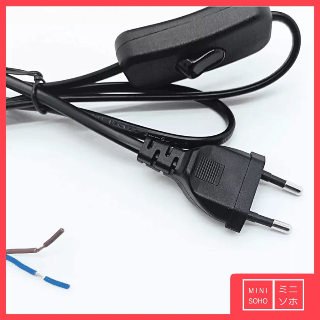 Kabel Power dengan Switch/Saklar On &amp; Off Power Cord