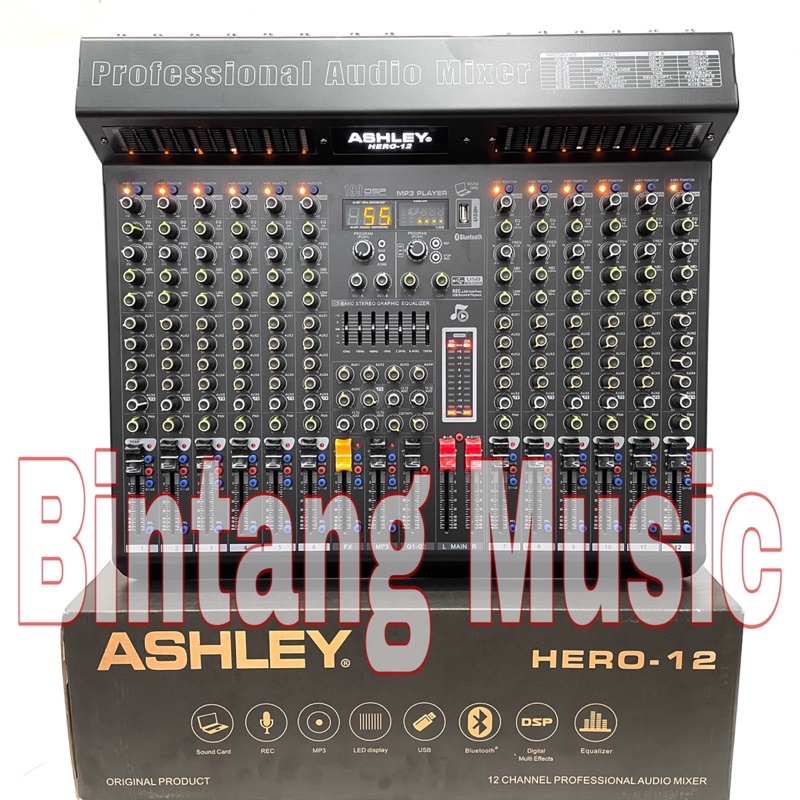 Mixer Ashley HERO12 original ashley Hero 12 channel hero 12