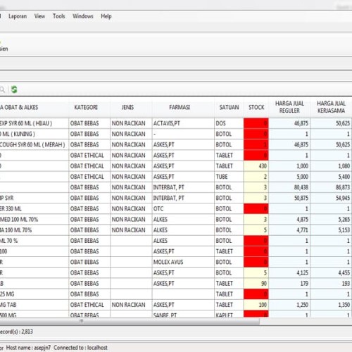 Source code program Apotek & Klinik menggunakan vb.net