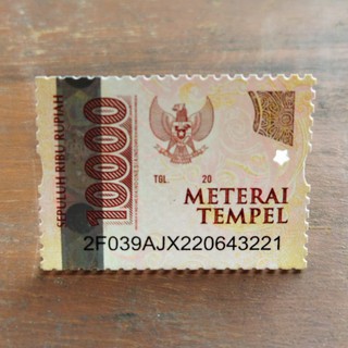 ASLI Materai 10.000 / Materai 10000 / Matrey 10000 / Materei 10.000 Pos Indonesia