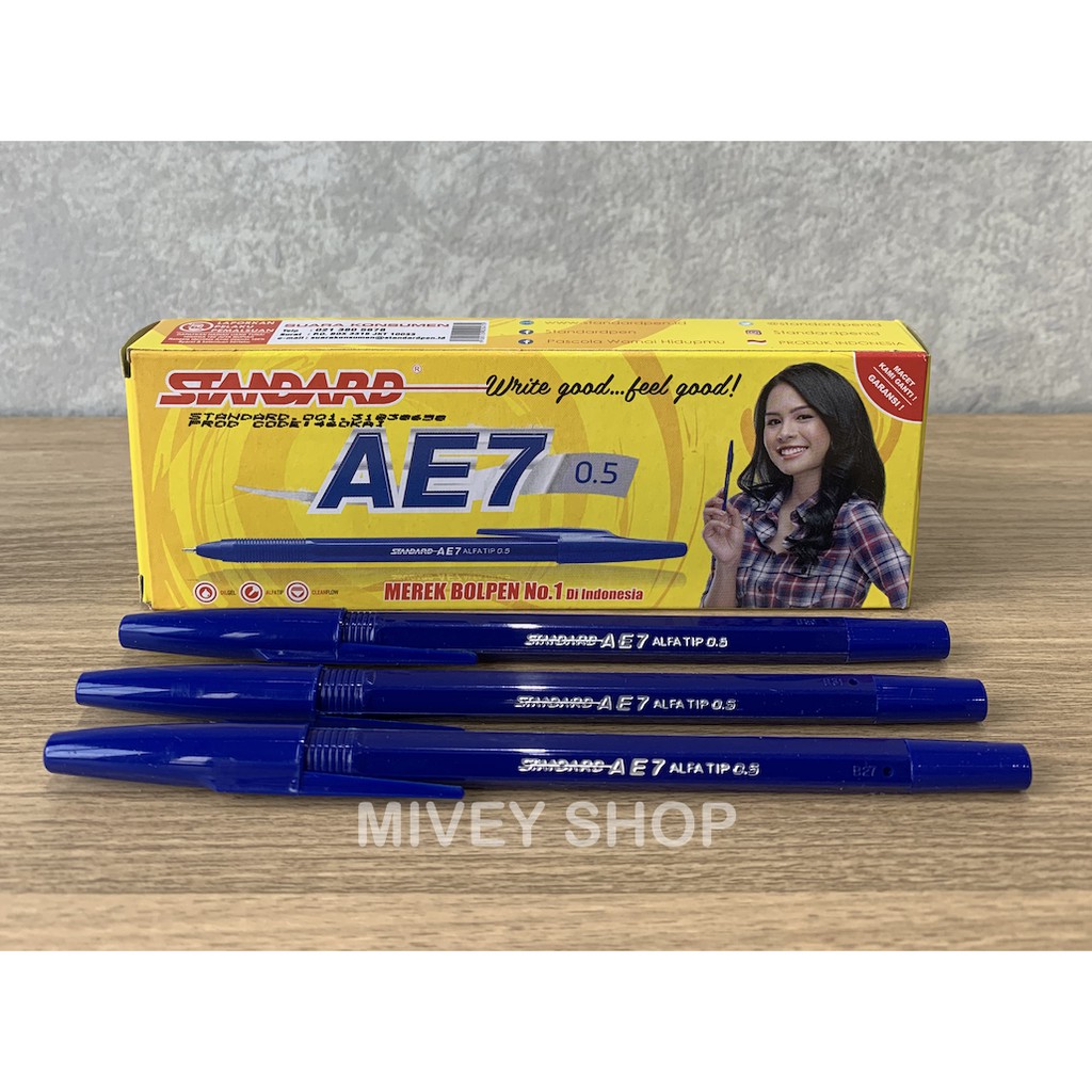 

Pulpen Standard AE7 0,5mm - Warna Biru