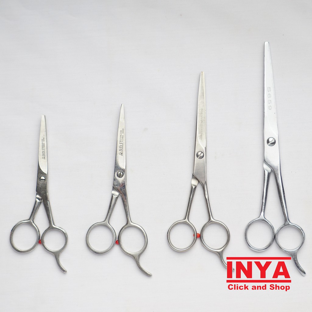 GUNTING RAMBUT BUDLET - STAINLESS BARBER SCISSORS