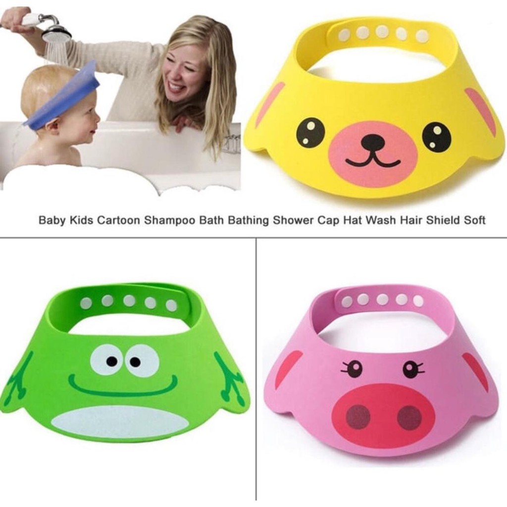 UNNISO - Topi Keramas Bayi / Baby Bathing Shower Cap Cartoon