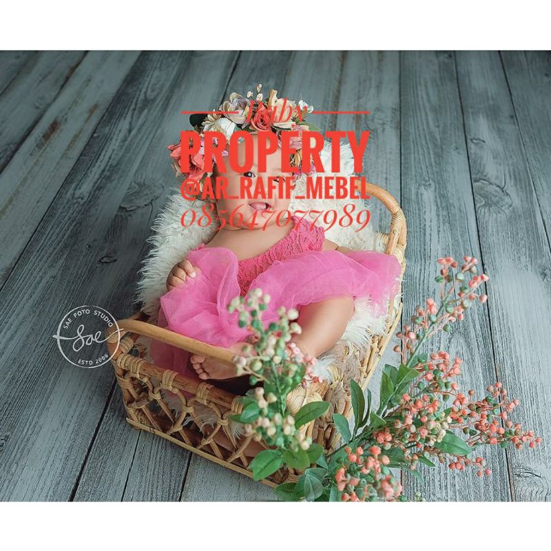 baby property rattan / baby property newborn / baby property photography / foto property bayi
