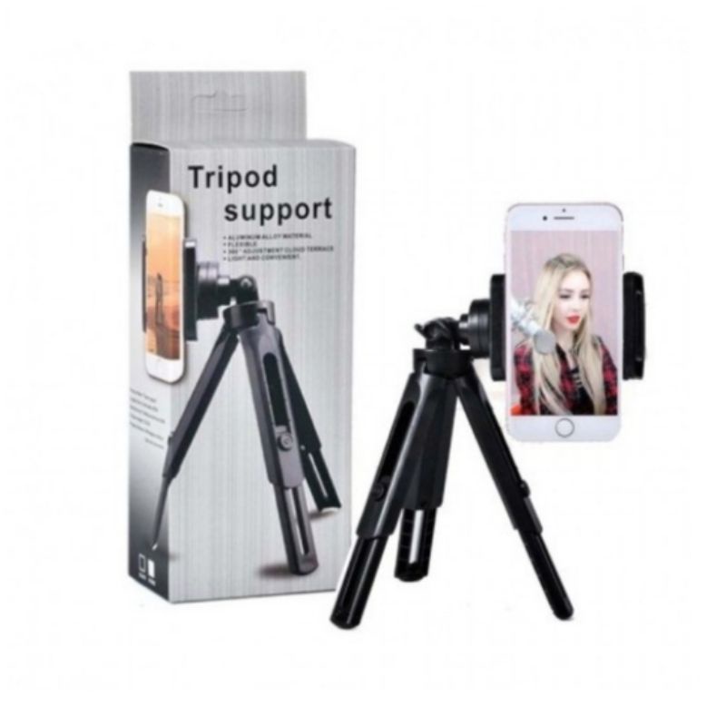 Tripod HP mini kuat / Tongsis HP mini / Tripod support extendable with U foldable holder original