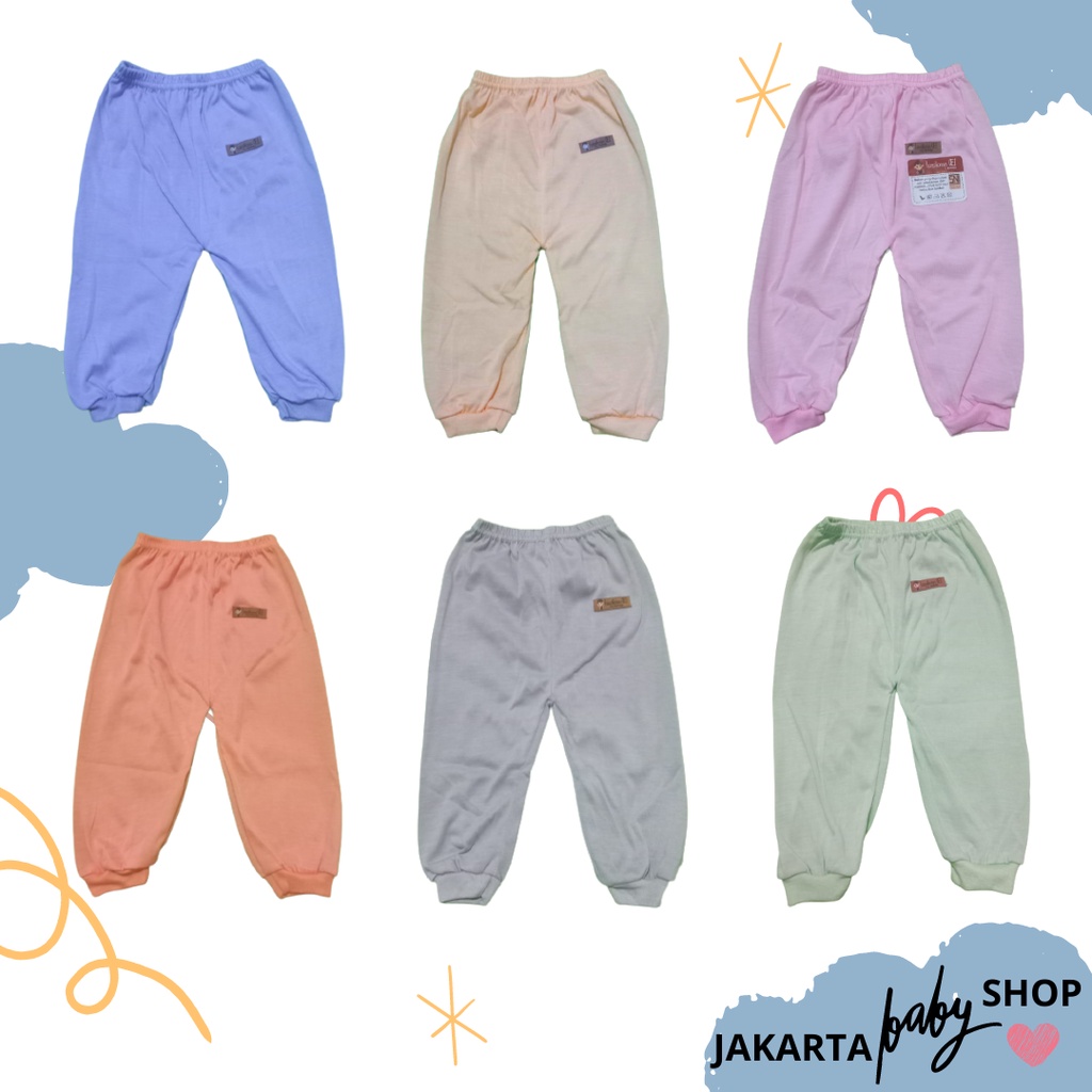 CELANA PANJANG NEW BORN (BARU LAHIR) WARNA EKSLUSIF BER-SNI LUSIANA E ISI 1PC/ISI 3PC/ISI 6PC 651211