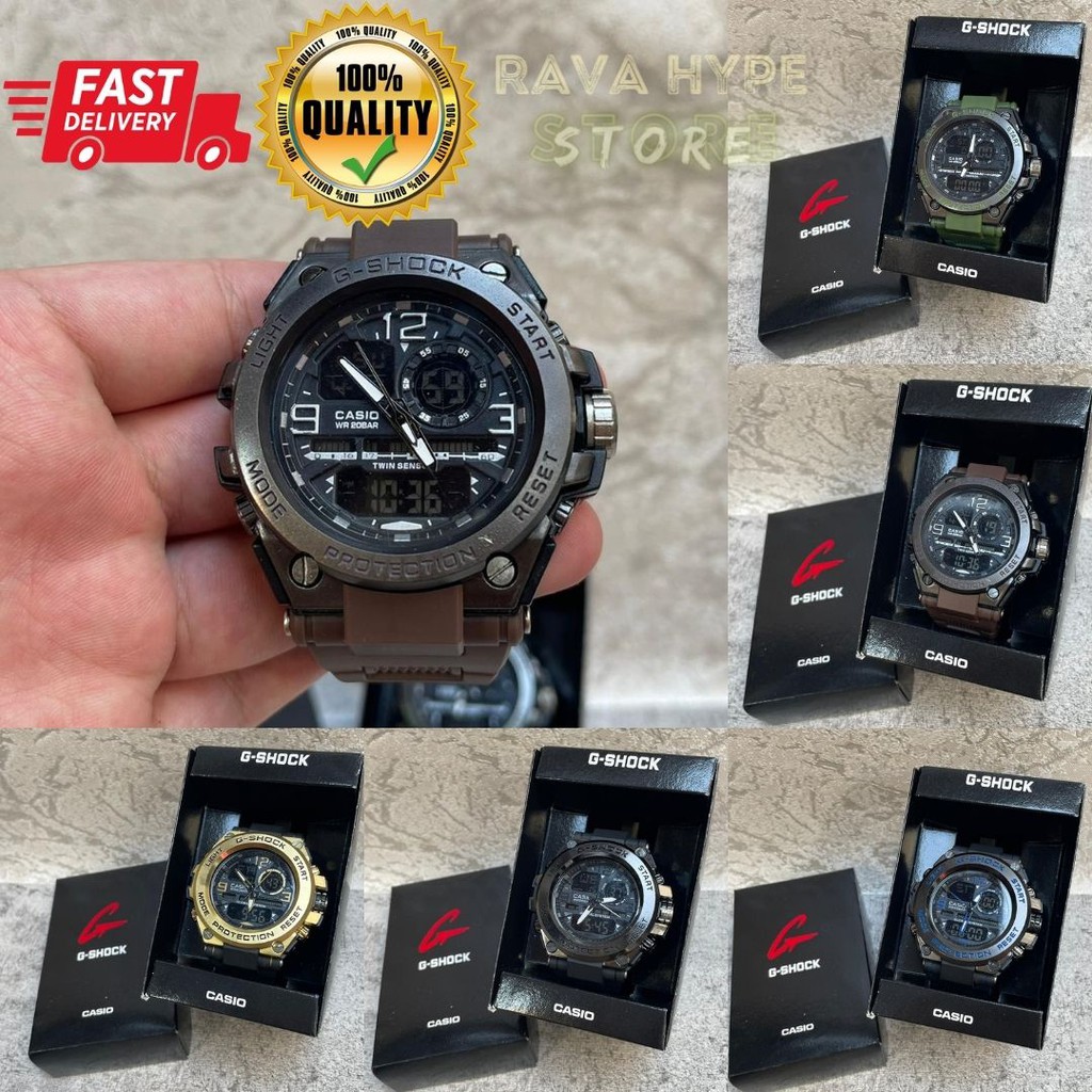 Jam Tangan G-SHOCK BODY METAL Waterproof FREE BATERAI DAN BOX / Jam Tangan Pria Sport Casio Watch