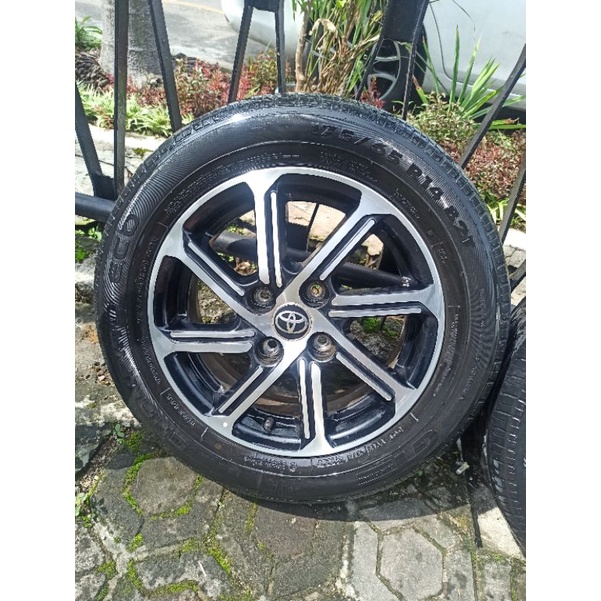 4 Velg R14 PCD100+Ban 175/65  calya sigra agya ayla vios jazz yaris civic mobilio picanto visto