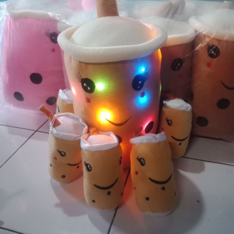 BONEKA BOBA BERANAK 5 LED 35CM