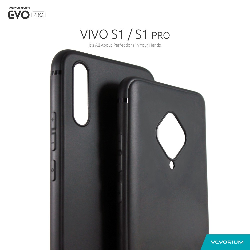 VEVORIUM EVO PRO Vivo S1 PRO S1 Soft Case Softcase Matte Black