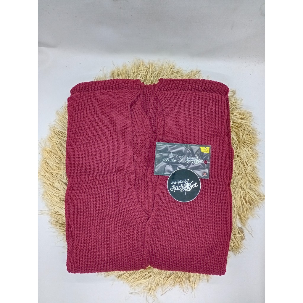 Cardigan Rajut Oversize Lavella premium 7 gauge by Galleraj-MAROON