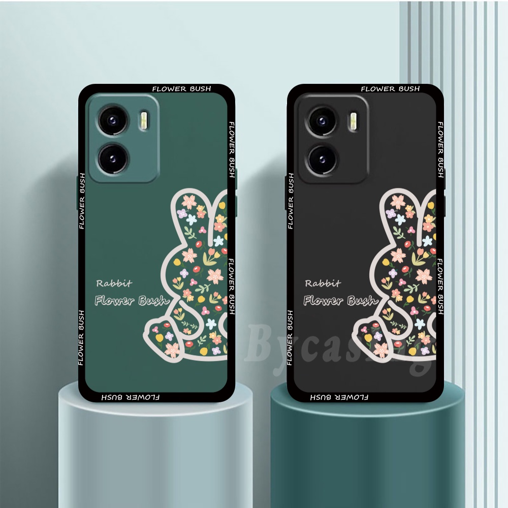 Casing Silikon Huawei Y6P Y7A Nova 5T Nova 3i Nova 7i Y6 Pro Y7 Pro 2019 Y9S P30 Lite Motif Kelinci Bunga