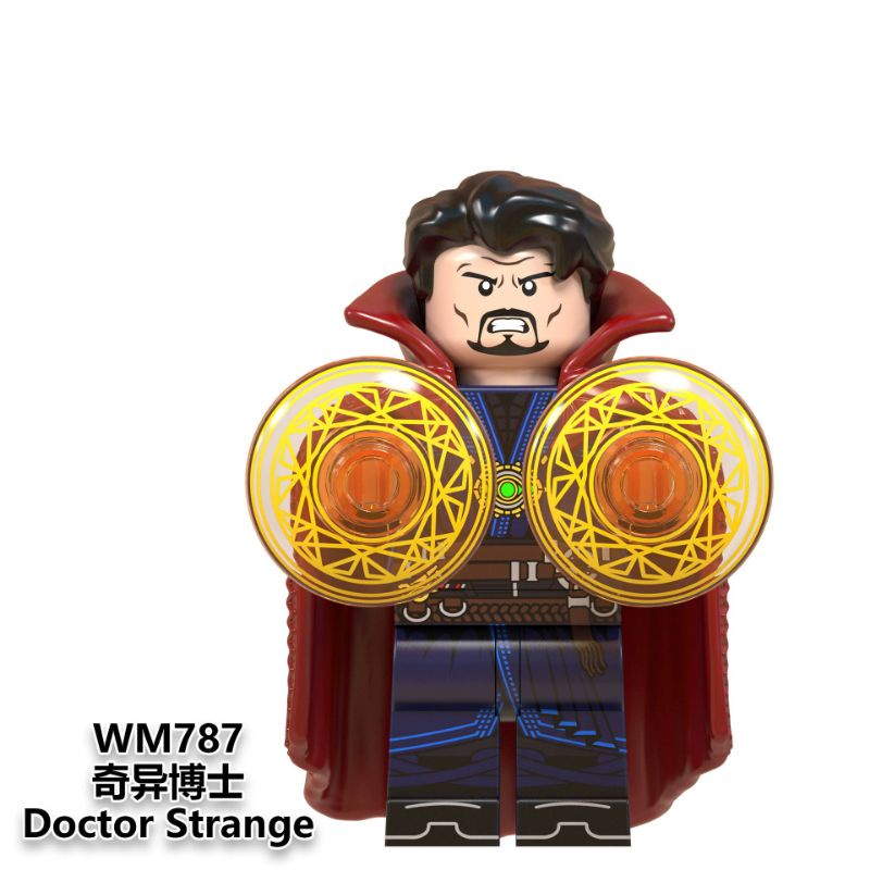 Mainan Anak Lego Iron Man Minifigure Murah WM6063 Ironman Minifigures Marvel Avengers Bricks Figure doctor strange wasp antman warmachine scarlet witch thor superman-Doctor strange WM787