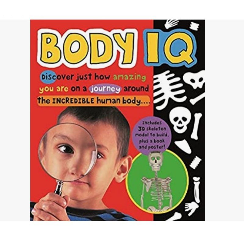 PRIDDY BOOKS "BOX SET BODY IQ" Includes Book, 3D Model, Poster