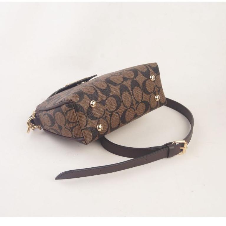 GRH.74086 ‑ Tas Slempang   Mini + Sertifikat / COACH ALMAIRA 2 Ruang / Tas Slempang Wanita