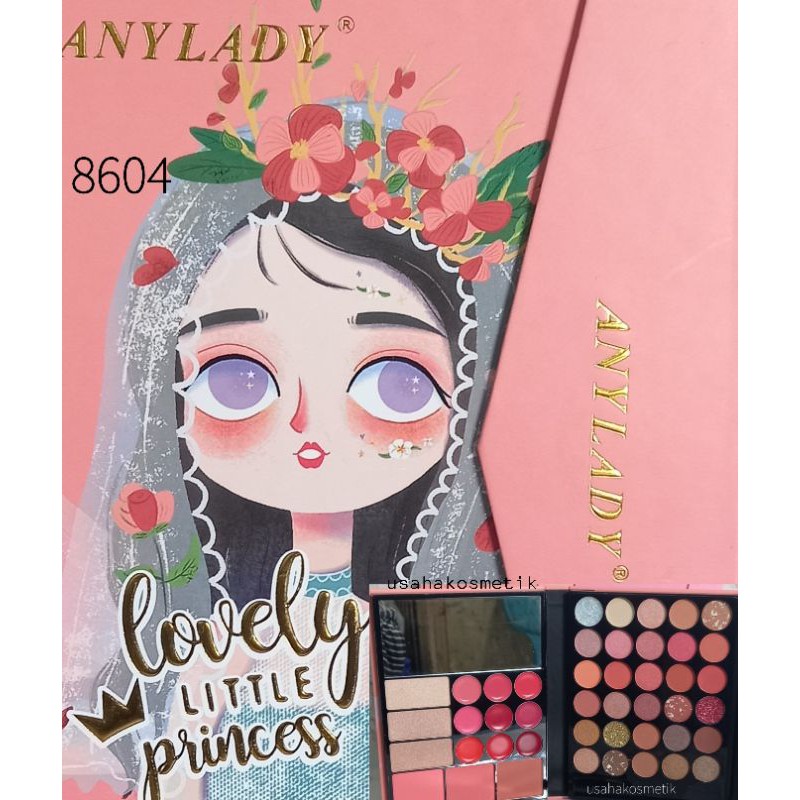 PROMO SUPER HOT!!! MAKEUP KIT PROFESIONAL LOVELY LITTLE PRINCES SUPER BESAR ANYLADY NO.8604B