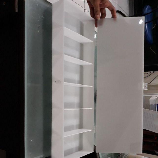 Tempat Uang Panjang Tutup Gembok Acrylic Putih Susu