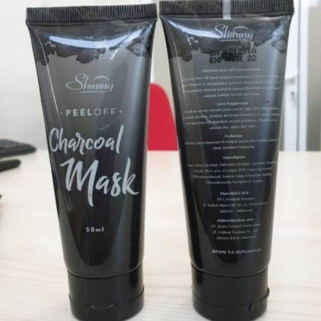 MASKER WAJAH SHINING CHARCOAL PEELOFF BPOM