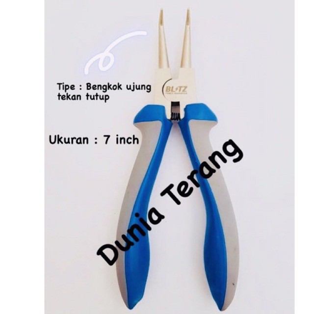 Tang Ring Per BLITZ Gg Karet Circlip Pliers Snapring Lurus Bengkok Buka Tutup - Snap Ring Veer