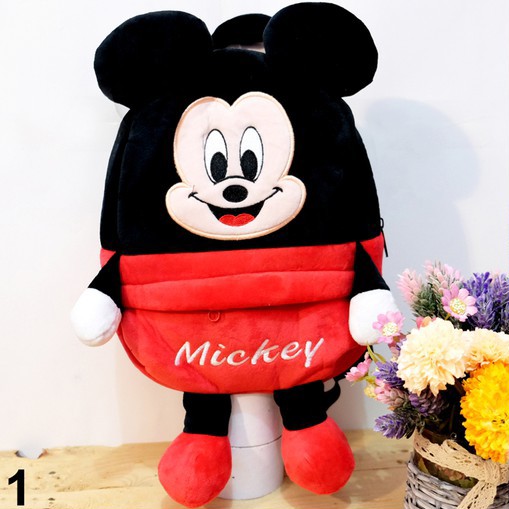 tas ransel boneka paud mickey mouse kaki tangan anak sekolah paud sovenir minnie mouse