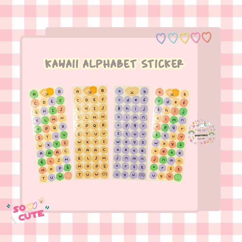 

KAWAII ALPHABET STICKER