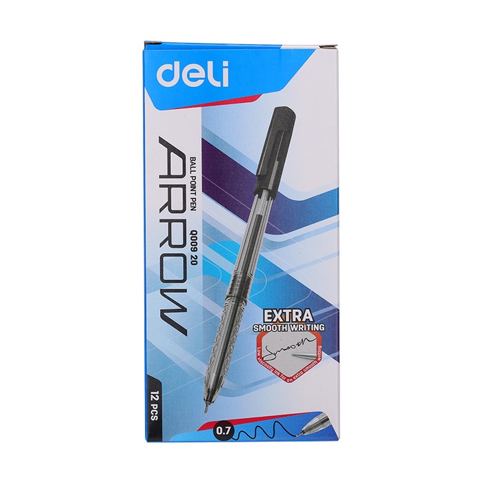 

PULPEN PEN DELI Q009 UJUNG LANCIP NEDDLE TIP BALLPOINT 0.7 MM