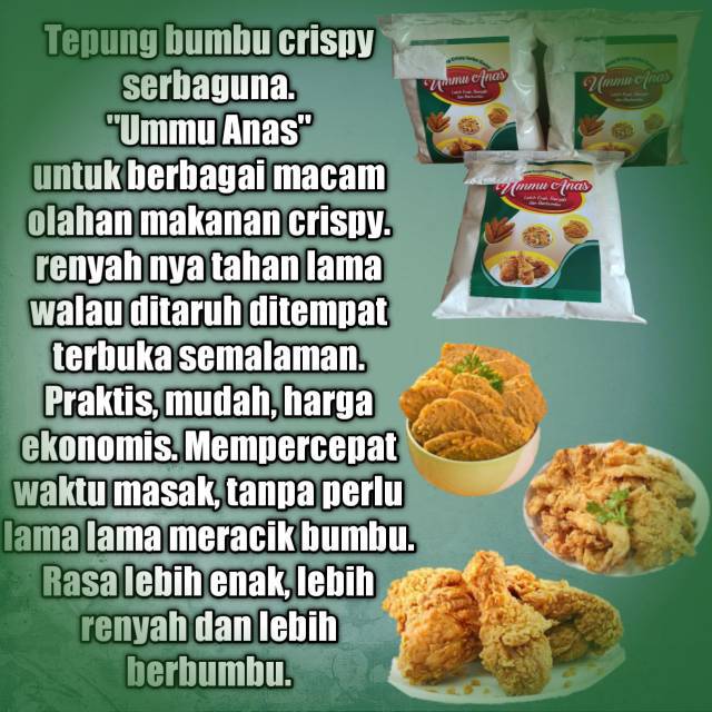 

Tepung crispy serba guna Ummu Anas