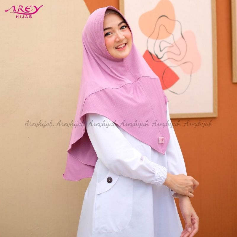 [Original Arey] REYNA KANZA •• Jilbab instan••Hijab instan jersey polos