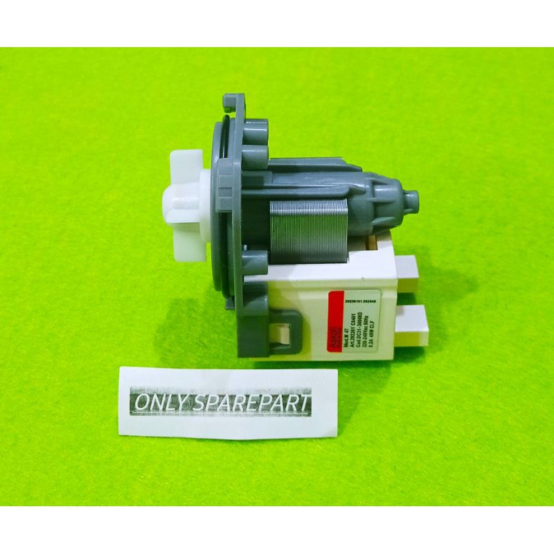 motor drain pump mesin cuci front loading universal electrolux LG dll model slot putar