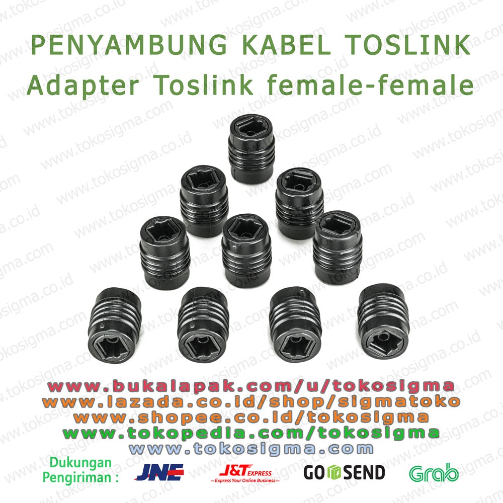 PENYAMBUNG KABEL TOSLINK AUDIO DIGITAL - BAREL JOINER GENDER F-F