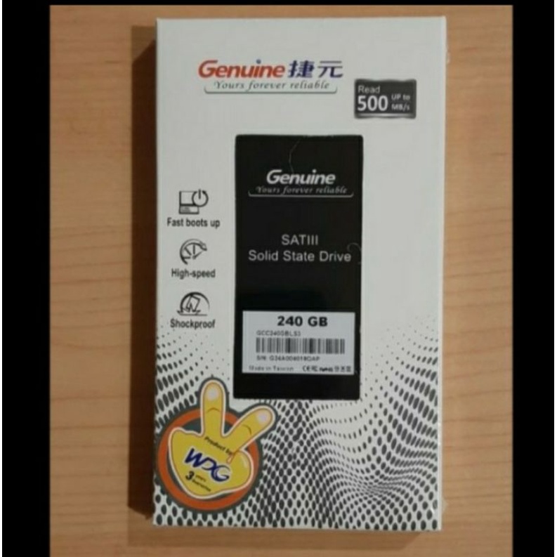 SSD GENUINE  240GB SATA 3 - SSD 240 GB 2,5"