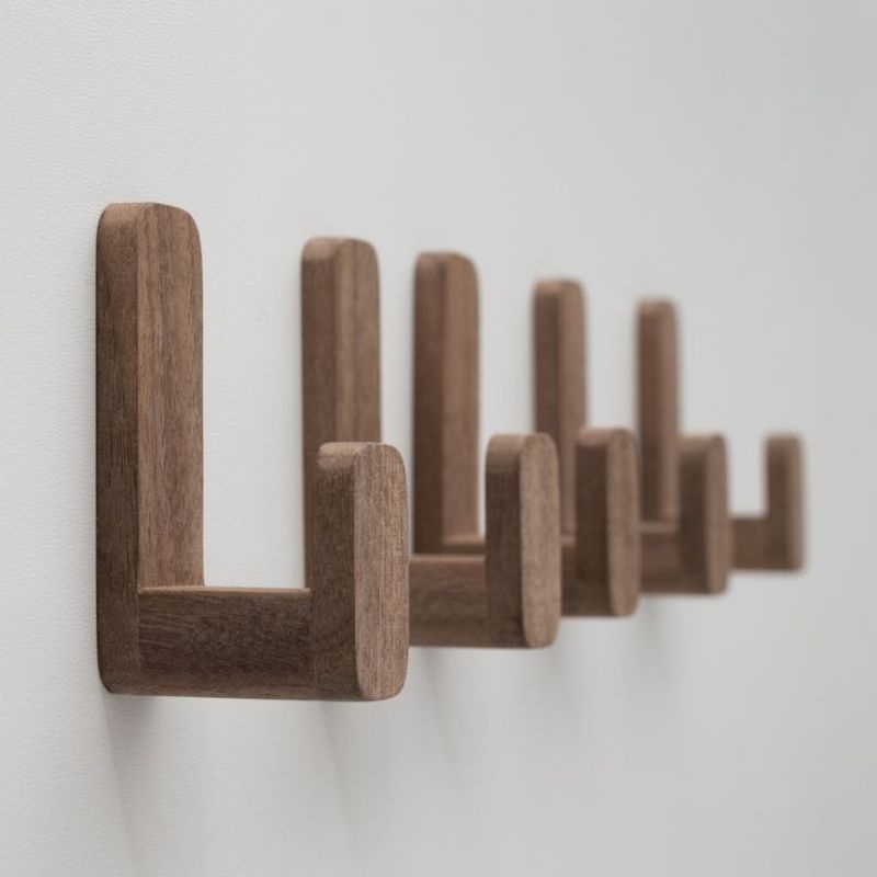 gantungan baju dinding cantolan hook holder kayu