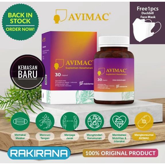 AVIMAC MAC OIL 98 ALIVE Suplemen Daya Tahan Tubuh dan Antioksidan Lc