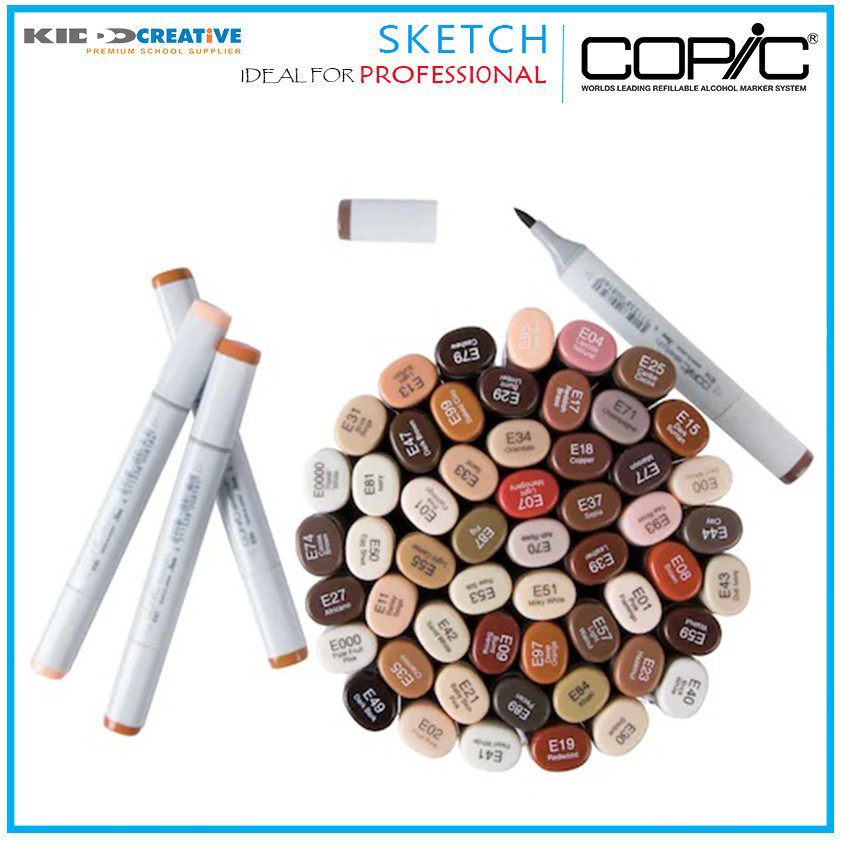 

COPIC INDIVIDUAL SKETCH COLOUR ( E )