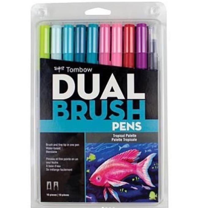 

[[COD]] Dual Brush Pens Tombow Tropical Pallete ( isi 10pc) PRODUK TERBATAS Kode 82